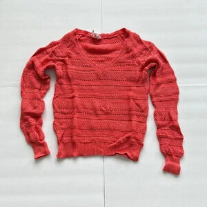 Aeropostale Coral Sweater Sz M